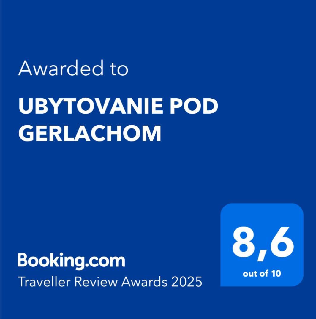Ubytovanie Pod Gerlachom Vysoké Tatry Εξωτερικό φωτογραφία